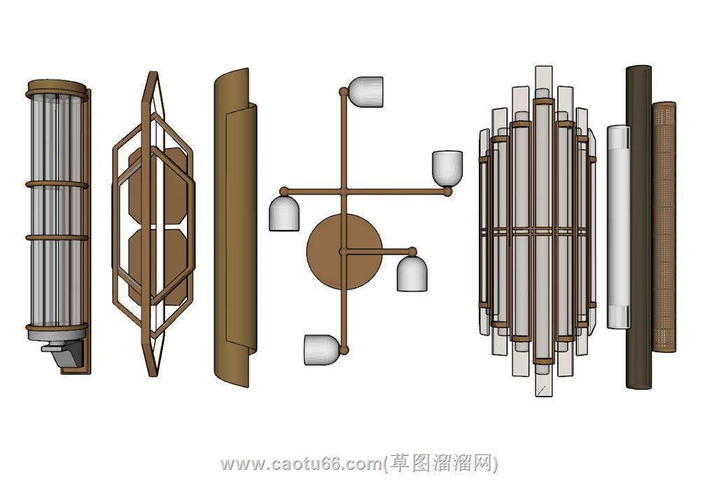 壁灯灯具SU模型