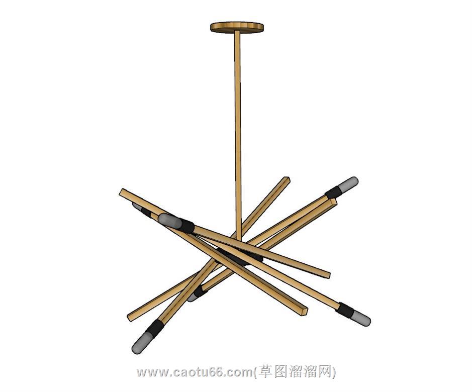 吊灯灯具SU模型