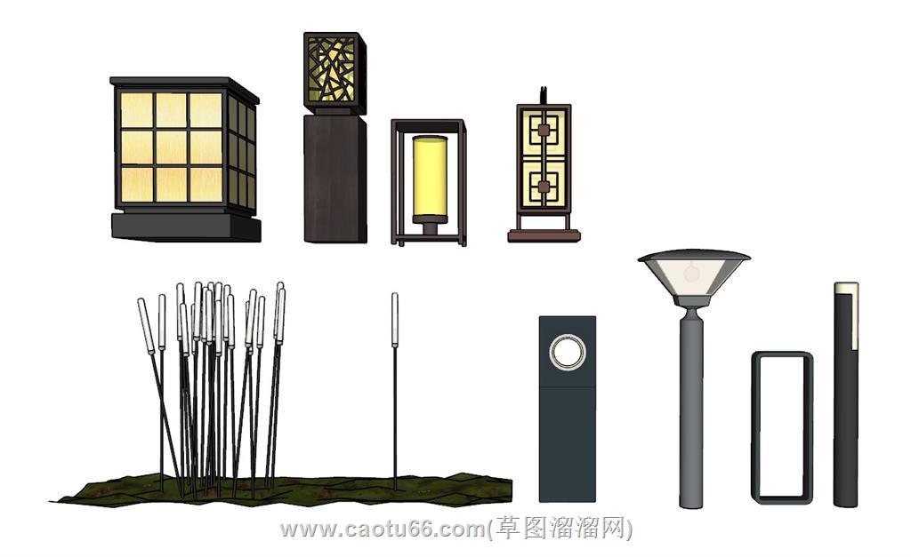 灯具SU模型