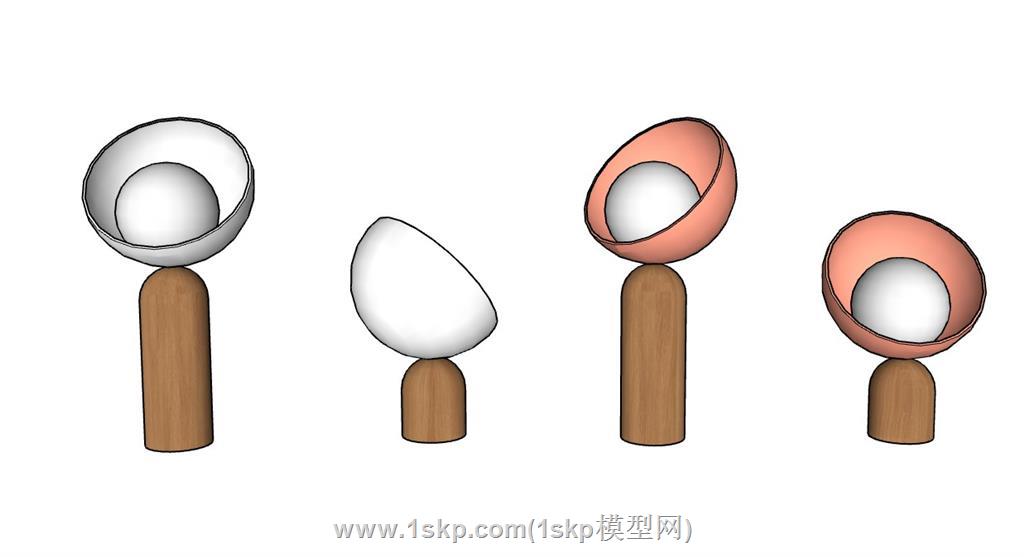 落地灯SU模型