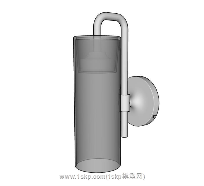筒状壁灯SU模型