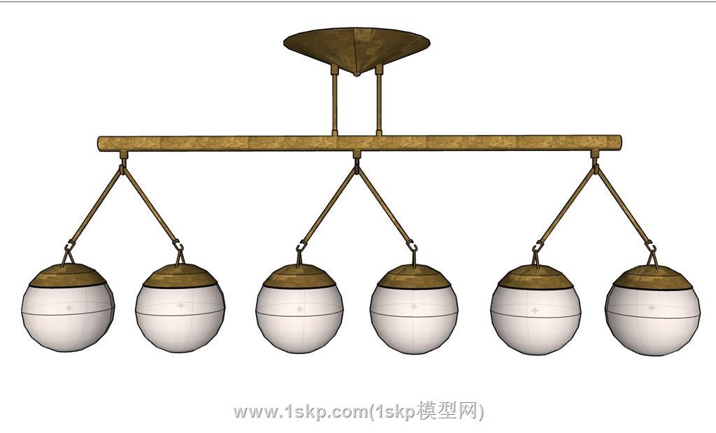 吊灯灯具SU模型