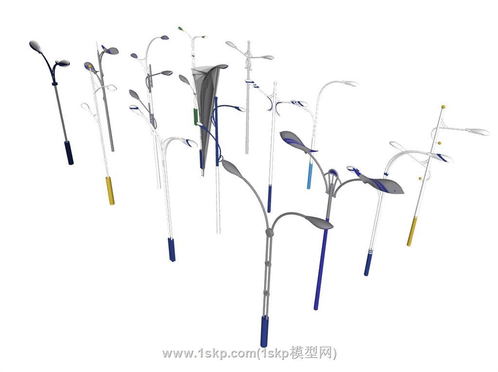 路灯SU模型