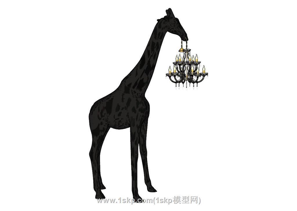 长颈鹿落地灯
