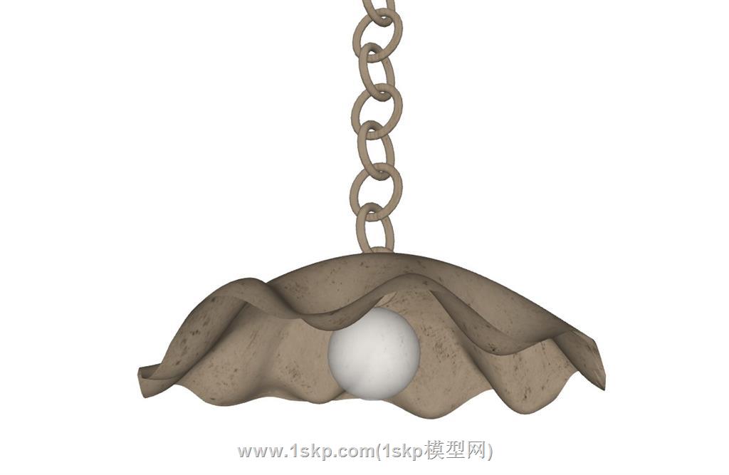 铁链吊灯SU模型