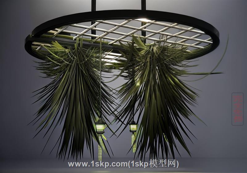 绿植吊灯
