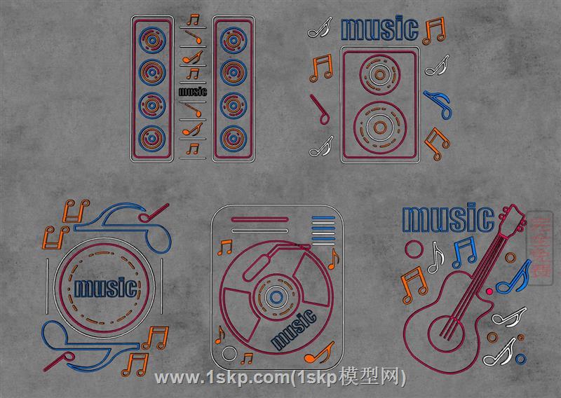 Music音乐霓虹灯