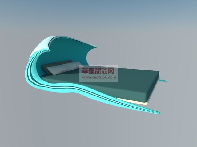 床铺双人床SU模型
