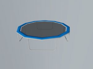 儿童蹦床跳跳床SU模型