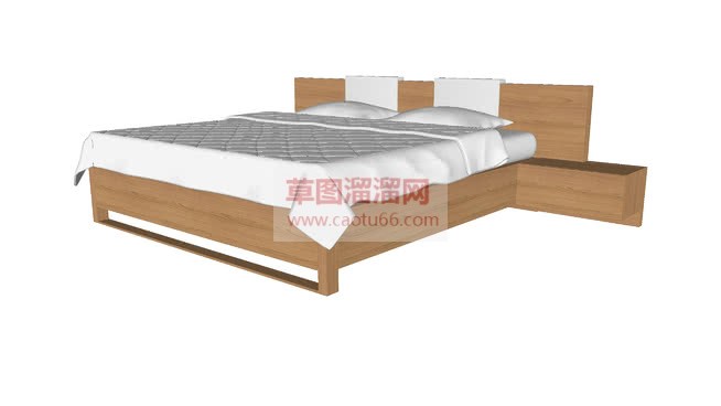 木质现代简约SU模型