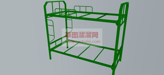 宿舍双层床铺SU模型