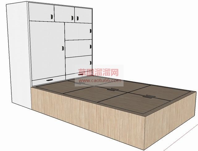 日式家具：榻SU模型