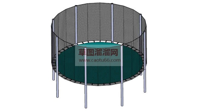 草图大师蹦床SU模型