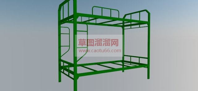 铁架床+宿舍SU模型
