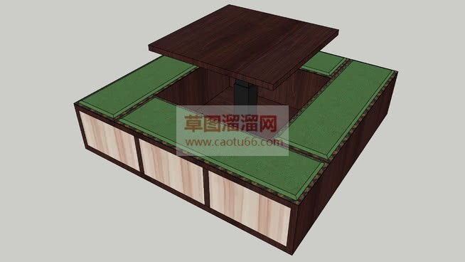 榻榻米升降台SU模型