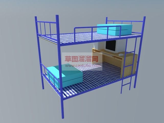 宿舍床SU模型