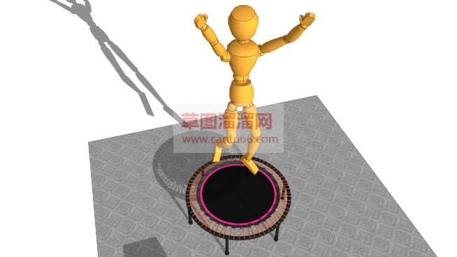 跳跳床蹦蹦床SU模型