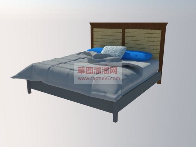 双人床家具床SU模型