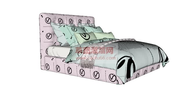我的软床铺SU模型