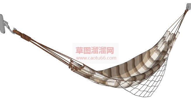 画挂钩吊床户SU模型