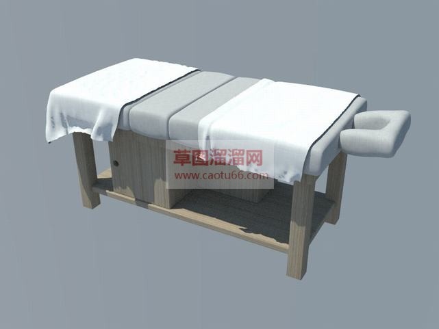 洗头床SU模型