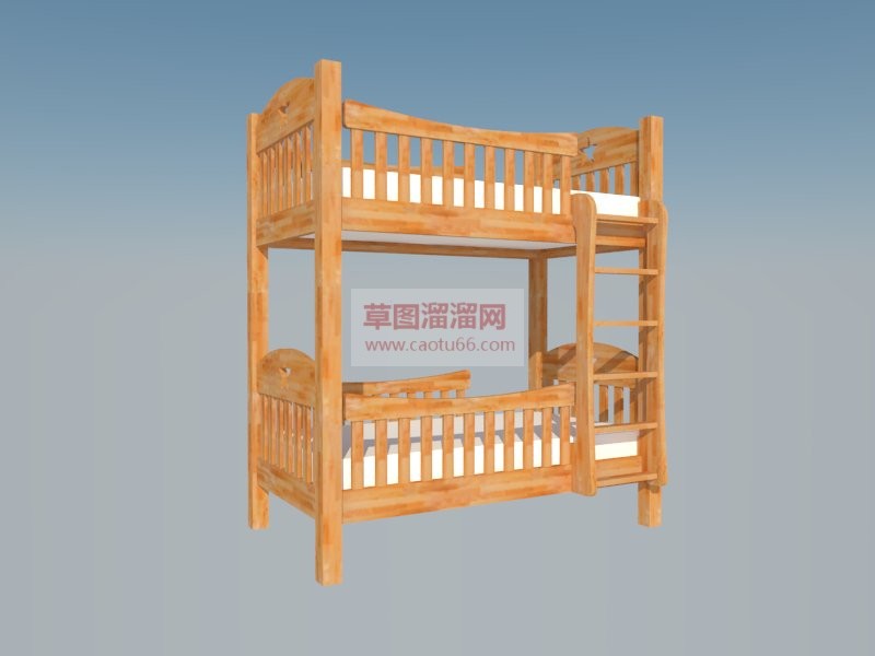实木儿童家具SU模型