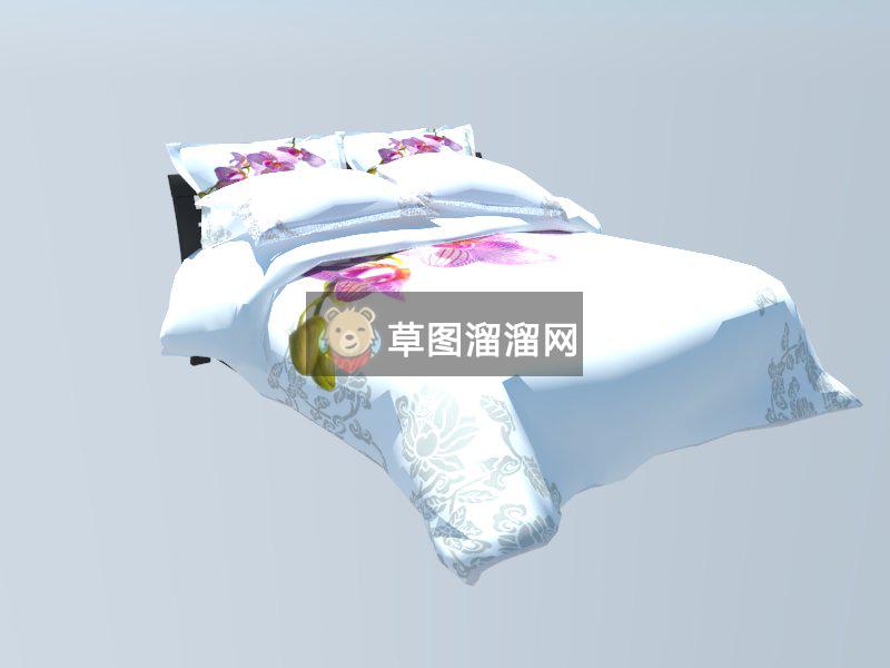 床上用品床铺SU模型