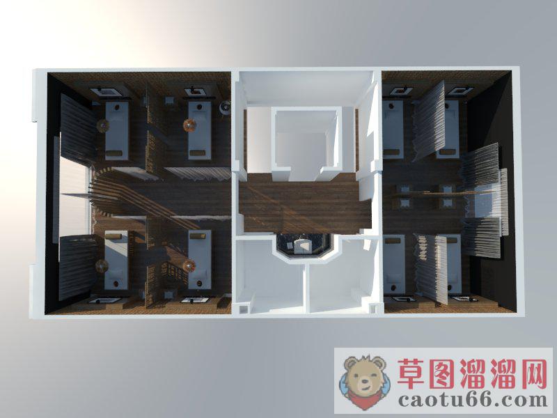 SPA按摩床按摩SU模型