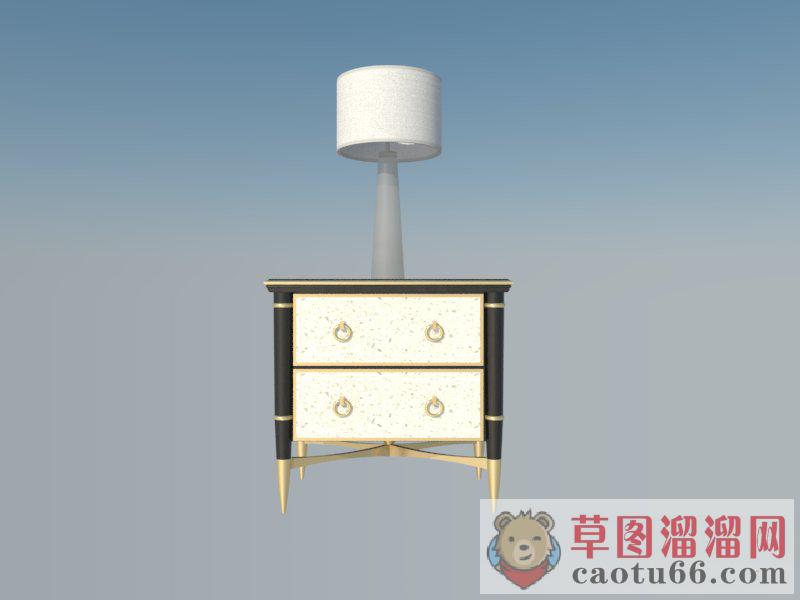 床头柜边桌柜家具SU模型