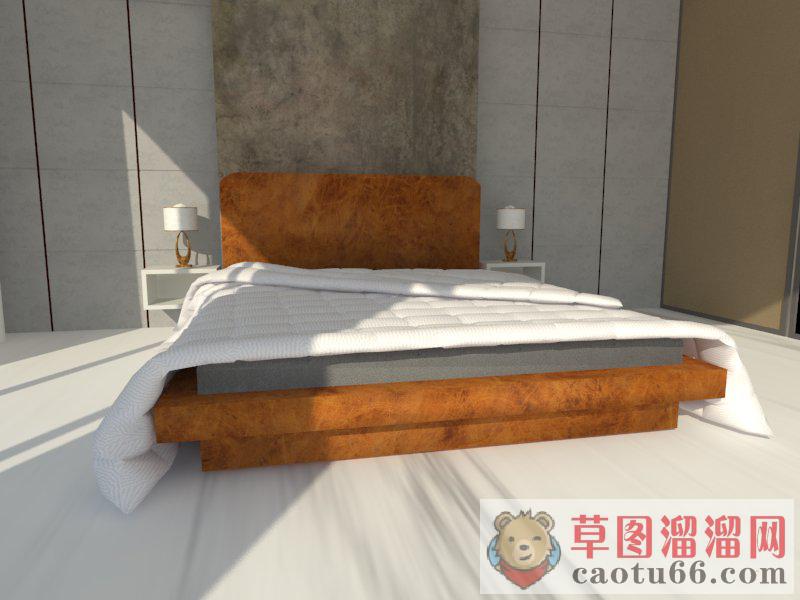 卧室床铺家具SU模型