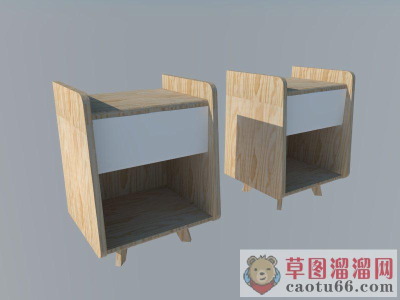 床头柜家具SU模型