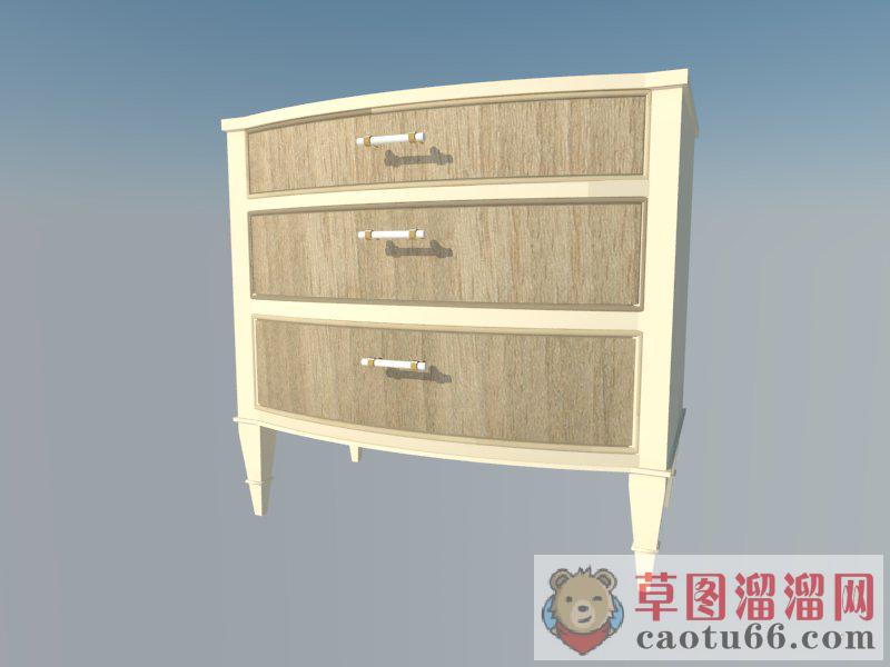 床头柜家具SU模型