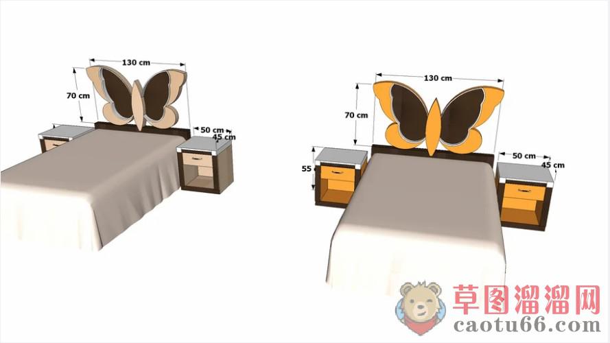 女儿床床铺SU模型