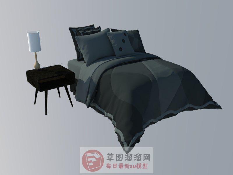 床铺床具SU模型