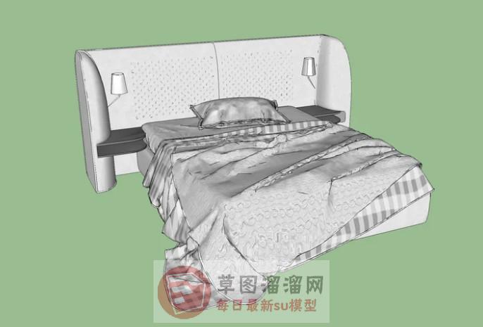床铺家具SU模型