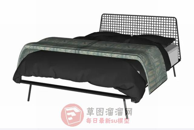 床铺被子枕头SU模型