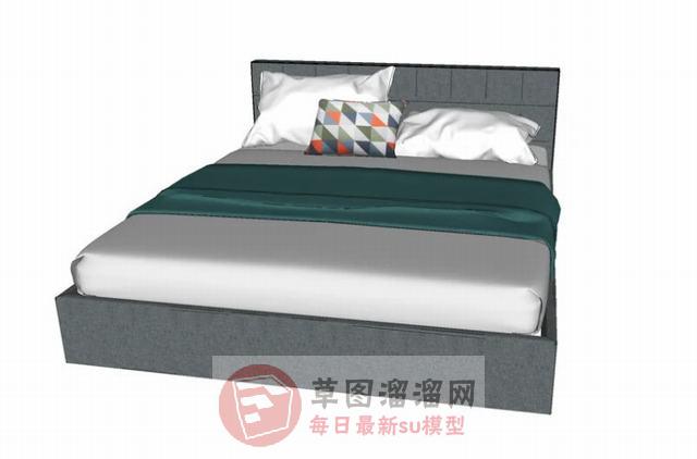 床铺床具SU模型