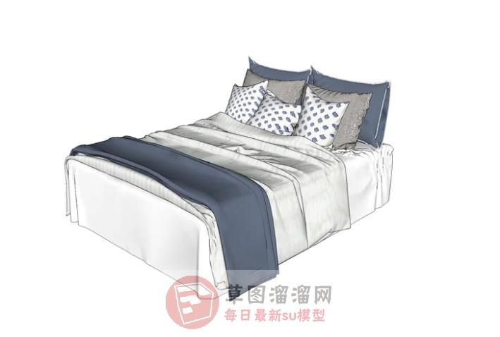床铺床具SU模型