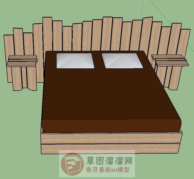 板床床铺床具SU模型