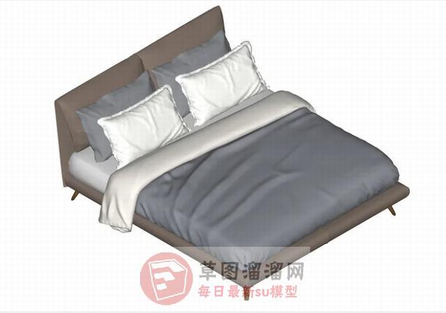 床铺床具家具SU模型