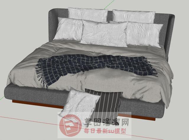 床铺软床SU模型