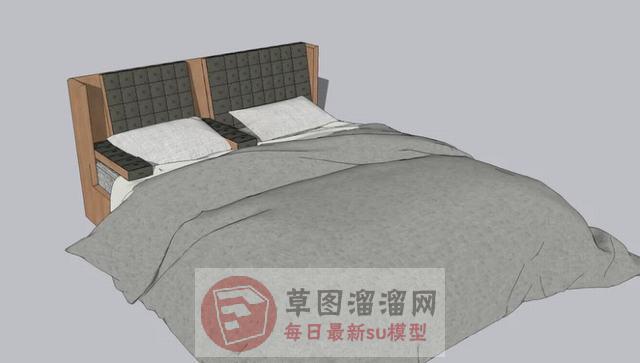 床铺床具SU模型