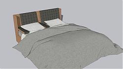 床铺床具SU模型