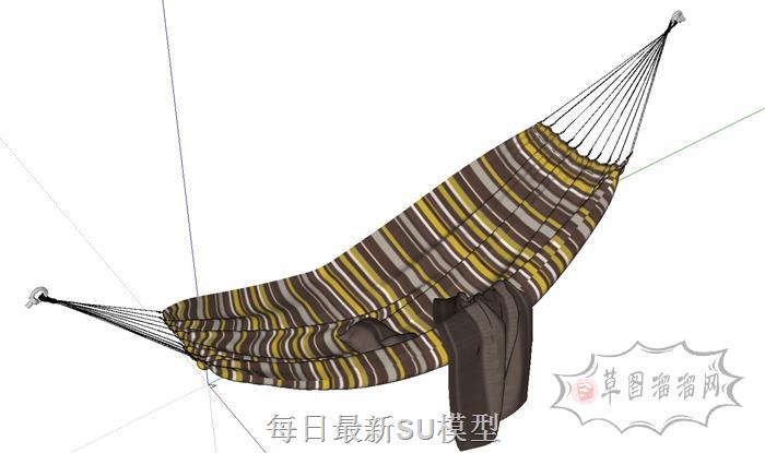 布吊床SU模型