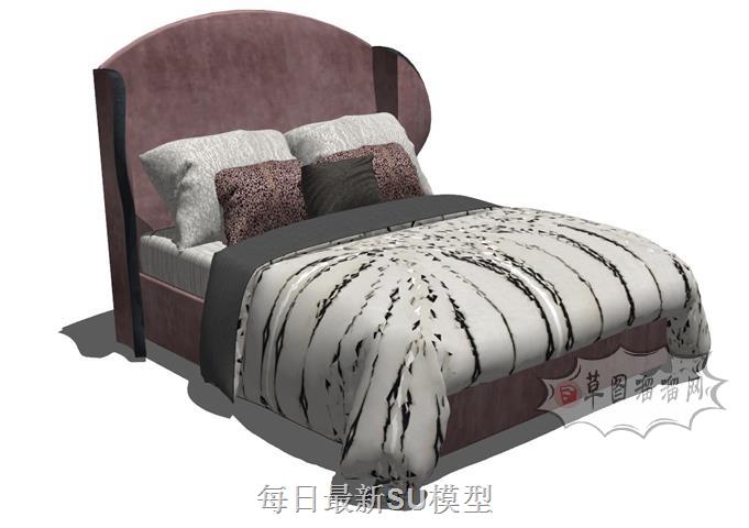 儿童床床铺床具SU模型