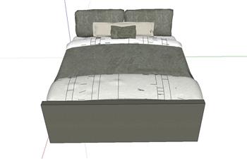 床铺床具SU模型