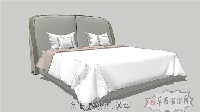 床铺床具SU模型