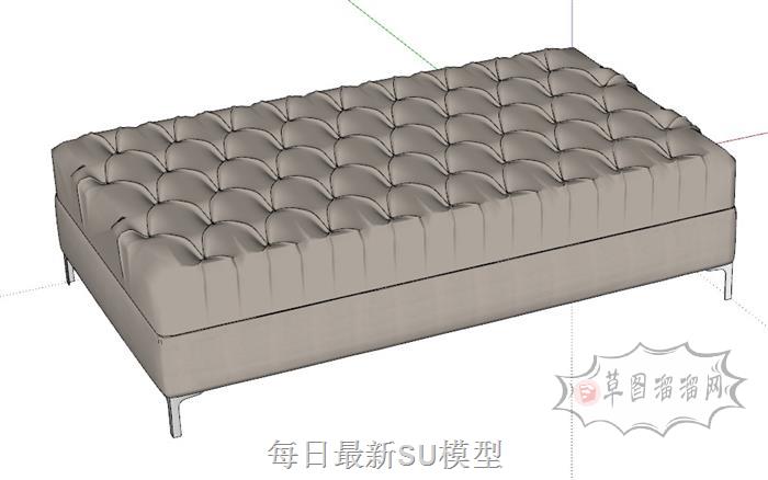 换鞋凳床头凳SU模型