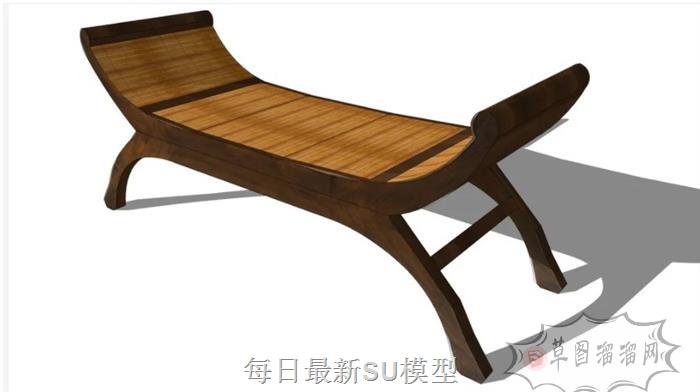 床头床头凳SU模型