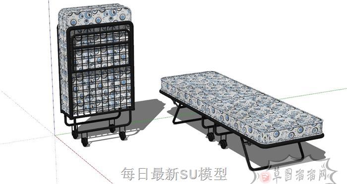 医院折叠床SU模型